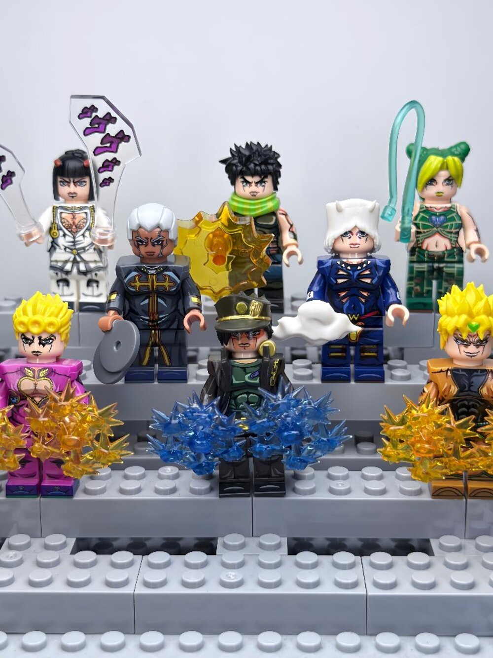 JoJo's Bizarre Adventure Custom Minifigures Lot of 8
